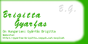 brigitta gyarfas business card